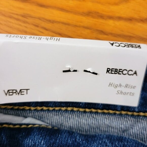 Vervet Rebecca High Rise Button Shorties, Size XS - Picture 5 of 9